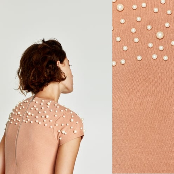 Zara Pearl Sweater Dress size S small NWT - Picture 2 of 4